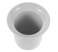 DOITOOL Portaescobilla de Baño de Cerámica Blanca Vaso Compacto para Escobilla de Inodoro Accesorio Moderno para Almacenamiento Higiénico Diseño Resistente y Decoración Funcional para