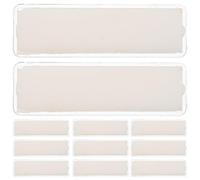 DOITOOL Portaetiquetas Transparentes Autoadhesivos 17X55 MM Paquete de 100 Unidades Doble Capa Botón Indicador Soporte Plástico para Estanterías Oficina Aulas y Organización