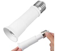 DOITOOL portalámparas extensor de bombilla convertidor de portalámparas E27 a E27, 2 unidades, extensible, para salón y dormitorio, para bombillas de rosca