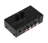 DOITOOL Preamplificador Fonográfico Metálico para Tocadiscos Preamplificador Estéreo Fácil de Usar Compatible con Múltiples de Giradiscos Amplificación de Audio y Precisa EU