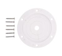 DOITOOL Protector de Anillo Redondo para Cañas de Pescar de PVC Blanco, Insertos para Portacañas Que Evitan Vibraciones y Organizan Cables en Tránsito
