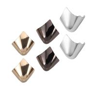 DOITOOL Protectores Metálicos para Tacones Altos 3 Pares (oro, Plata, Gris) Cubierta Decorativa y Protectora para Punteras Puntiagudas de Zapatos, Accesorios para Cuidado y Decoración