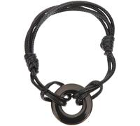 DOITOOL Pulsera de Urna de Acero Inoxidable Negra, Inquebrantable Apertura, Joyería de Cremación Sencilla y Elegante para Recordar a Seres Queridos y Mascotas