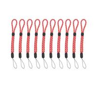DOITOOL Pulseras Ajustables para Cámara y Móvil, Cuerda Anticaída Ligera de Nylon y Plástico, Correa de Muñeca Antipérdida para Viajes al Aire Libre, Paquete de 10 Piezas Rojas