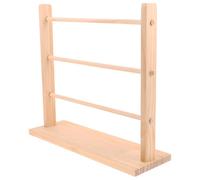 DOITOOL Rack de Gestión de Cintas de Madera Natural para Almacenamiento y Exhibición en Entornos de Manualidades y Floristería Profesional