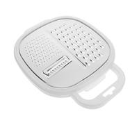 DOITOOL Rallador de Cocina Pequeño de Acero Inoxidable Recipiente Blanco, Herramienta y Rápida para Cortar Verduras y Frutas Cocina