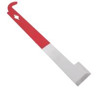 DOITOOL Raspador de Colmena Multifunción en Acero Inoxidable de 2,5 Mm, Herramienta en J para Apicultores, Color Rojo Oscuro, Elevador y Limpiador para Mantenimiento de Colmenas y Cuidado