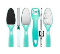 DOITOOL Raspador de pies para pies, 1 juego/8 piezas profesional de pedicura 8 en 1, lima de raspa para callos y eliminar la piel muerta kit de cuidado de pies