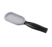 DOITOOL Raspador de pies para pies de acero inoxidable para frotar la tabla de pie con cubierta raspador de pies removedor de piel muerta, herramientas de color negro