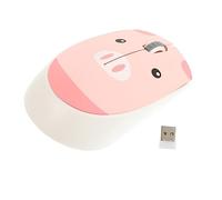 DOITOOL Ratón Inalámbrico Óptico Silencioso Diseño y Ergonómico Mouse para Laptop y Oficina y Adultos Color Rosa