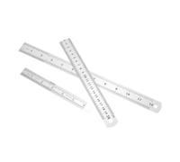 DOITOOL Regla de Acero Inoxidable de 3 Piezas, Doble Cara Escala Métrica y Pulgada, Resistente al Desgaste y No se Rompe, Adecuado para Corte Recto y Trabajos de Carpintería