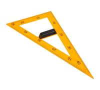 DOITOOL Regla Triangular Magnética Didáctica de Plástico Amarillo con Mango Desmontable para Enseñanza en Aula, Resistente Almacenamiento Conveniente