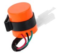 DOITOOL Relé Electrónico de Señal de Motocicleta y Atv, Intermitente LED Redondo Naranja de 3 Pines Instalación Fácil y Avisador Acústico para Señalización Segura