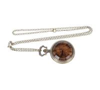 DOITOOL Reloj de Bolsillo Vintage para Mujer y Hombre Reloj de Bolsillo Pequeño Cadena Retro Tapa Abatible y Diseño Decorativo Estilo Antiguo para Uso Diario