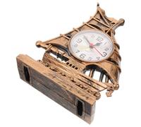 DOITOOL Reloj Despertador Decorativo de Sobremesa Escultura de Barco Dorado | Plástico, Estilo Retro de Lujo, Adorno de Escritorio, Modelo Creativo para Salón Estilo Aleatorio