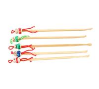 DOITOOL Removedores de Cerumen de Madera 12 Pcs Diseño de Dibujos Animados, Accesorio Colgante Práctico y Adorable, Limpiador de Cera para Orejas Color Aleatorio, Adecuado