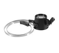 DOITOOL reparación de Relojes Lupa Herramienta relojero Mirar Auriculares de Aumento con luz Lupa de joyería Diadema de Lupa Lente de Lupa Gafas de joyero Lente óptica acrílica. Black