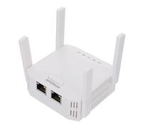 DOITOOL Repetidor WiFi 300 Mbps 4 Antenas Inalámbrico para Hogar y Oficina, Señal Ampliada, Enchufe Europeo Color Claro, Alcance 2.4 GHz, Compatible Ac220-240v