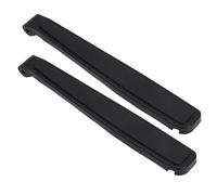 DOITOOL Reposabrazos de Silla Plegable para Exteriores, Codera de Repuesto en Plástico Duro Negro, Cojín Ergonómico para Apoyabrazos de Silla de Playa y Oficina, Paquete de 1 Par