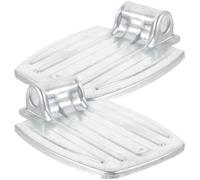 DOITOOL Reposapiés Mejora la Movilidad para de Metal en Color Plata Silla de Ruedas Fácil de Usar y Accesorio Práctico y Elegante para Personas Mayores
