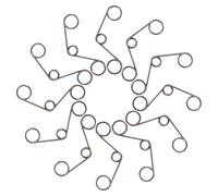 DOITOOL Resorte de Torsión para Cerradura de Puerta 1.2x8x11.5 Mm, Espiral de Repuesto Negro, 12 Unidades para Reparación de Manija y Pestillo, Compatible Cerraduras de Huella Digital