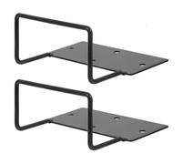 DOITOOL Retenedores Antideslizantes para Colchón Paquete de 2 Piezas sin Perforación, Soporte de Hierro Negro de Alta Dureza, Estructura Simple para Estabilizar Cama
