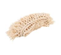 DOITOOL Ribete de encaje con borlas para manualidades, ropa decorativa, cortinas y manteles, versátil encaje de flecos cortables para adornos creativos, metros de tejido suave