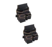 DOITOOL Riñonera De 2 Piezas Para Hombre Bolsa De Herramientas Para Electricista Riñonera Para Electricista Bolso De Mano Para Hombre Cinturón De Herramientas Bolso De Lona Para