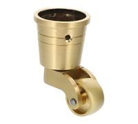 DOITOOL Rueda de Latón Macizo para Muebles Grandes, Rueda Giratoria 360° Rodamiento Silencioso, Polea Resistente para Sillas y Sofás, Accesorio para Mobiliario de Oficina