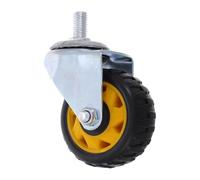 DOITOOL Rueda Giratoria para Gato Hidráulico de Nylon Resistente Rueda de Repuesto para Gato de Piso Alta Maniobrabilidad Accesorio para Reparación de Coches y Mantenimiento en Taller