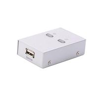 DOITOOL Selector de Compartidor USB 20 Automático de 2 Puertos para Impresora y Escáner Conmutador para Compartir Dispositivos USB Oficina y Hogar Compatible Múltiples Ordenadores