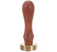DOITOOL Sello Decorativo de Latón Mango de Madera para Tallar Hielo en Cócteles, Reutilizable, Diseño Elegante en Forma de Corazón para Bar en Casa y Fiestas