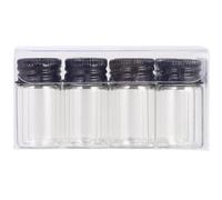 DOITOOL Set de 12 Botellas de Vidrio para Almacenamiento de 7 Ml Tapa de Aluminio, Alta Transparencia, Buen Sellado y Diseño Elegante, Ideales para Uso Medicinal y Decoración
