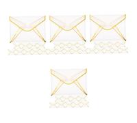 DOITOOL Sobres Vintage Transparentes Para Invitaciones Pack De Sobres Para Cumpleaños Bodas Especiales Elegante Y Simple Carta 10 Piezas*4