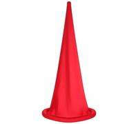 DOITOOL Sombrero de de Halloween, Poliéster Rojo, Accesorio para Disfraz de Cosplay, Decoración para Fiesta de Halloween, 20,47 X 9,44 Pulgadas