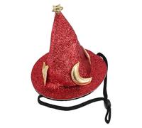 DOITOOL Sombrero Rojo para Chinchillas y Conejillos de Indias, Accesorio Ajustable de Felpa Cómodo y Adorable para Disfraces de Halloween y Sesiones de Fotos