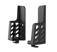 DOITOOL Soporte Ajustable para Tabletas y Móviles Doble Ranura, Material Abs Negro, Ángulo Visual Regulable y Montaje en Pared para Aprendizaje en Escritorio