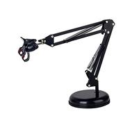 DOITOOL Soporte De Ajustable Para Teléfono y Micrófono Soporte De Suspensión Para Móvil De Tijera Negro Para Grabación y Transmisión Compatible Con Dispositivos