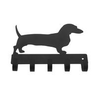 DOITOOL Soporte De Pared Para Llaves y Ropa 15x12 Cm Metal Negro Gancho Para Medallas Diseño De Perro Multifuncional Para Hogar Oficina Hotel Colgador Decorativo y Organizador