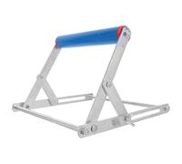 DOITOOL Soporte de Rodillos Plegable para Máquina de Corte Altura Ajustable 55-135 MM Soporte Rodante Metálico para Ingletadora y de Calar Adecuado para Carpintería y Trabajo Madera