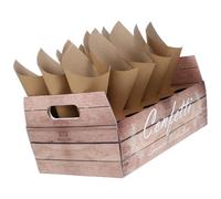 DOITOOL Soporte Dibujar de Papel para Confeti con o Capacidad Conos de Grande, Bandeja de 20 Agujeros Retro y Clásicas, Multiusos Escribir para Fiestas