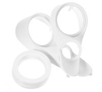 DOITOOL Soporte para Altavoz de Coche 1 Par, 3 Vías Moldeado para Montaje de Audio, Anillo Adaptador Resistente y Práctico para Equipo de Sonido y Reparación de Altavoces de Automóvil