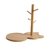 DOITOOL Soporte para Llaves y Joyas de Madera Ligera Bandeja Multiusos para Anillos y Accesorios de Escritorio Organizador Decorativo para Joyero y Entrada Modelo Pequeño