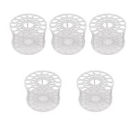 DOITOOL Soporte para Pinceles de Artista Giratorio 45 Ranuras, Organizador de Lápices y Bolígrafos de Plástico, Portalápices de Escritorio Compacto para Estudio y Manualidades, 5 Piezas