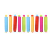 DOITOOL Soportes Ajustables para Tizas de Dibujo Profesores Clip de Tiza Plástico Antideslizante Protección contra Polvo Estuche Rígido 10 Unidades para Uso Escolar y Oficina