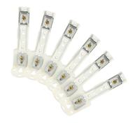 DOITOOL Soportes Metálicos para Riel de Cortina 6 Unidades, Soporte de Código de Montaje Doble para Cortinas, Fijación Resistente para Hogar y Oficina, Accesorios de Instalación