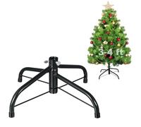 DOITOOL Soportes para árbol de Navidad, soporte plegable para árbol de Navidad artificial, soporte ajustable para árboles falsos de menos de 1 pulgada de diámetro, soporte universal de metal plegable