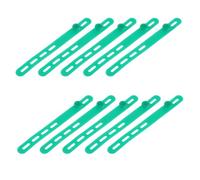 DOITOOL Sujetacables Reutilizables de Silicona Verde, 50 Piezas, Bridas Ajustables para Gestión y Organización de Cables Usb, Auriculares y Carga, Adecuado para Oficina y Escritorio