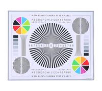 DOITOOL Tabla de Prueba para Calibración de Lentes y Cámaras, Tarjeta de Enfoque Rueda de Colores y Diseño Resistente para Instalación CCTV