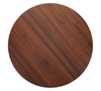 DOITOOL Tablero de Mesa Redondo de Madera de 40 CM Negro Nogal Superficie para Mesa de Centro Pequeña Tablero de Repuesto para Comedor y Patio Accesorio Compacto Bordes Redondeados